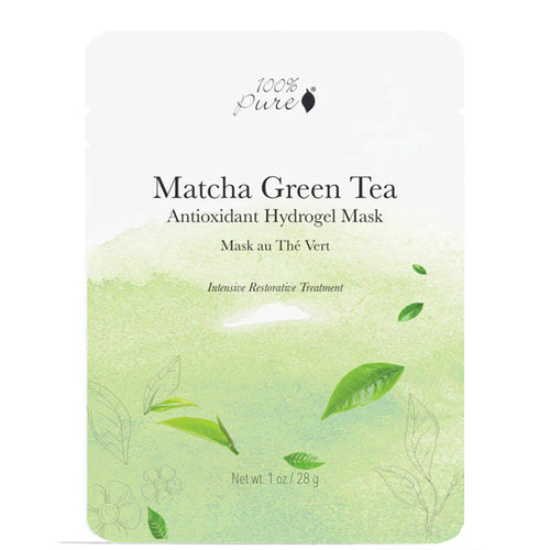 Matcha Green Tea Antioxidant Hydrogel Mask by 100% Pure at Petit Vour