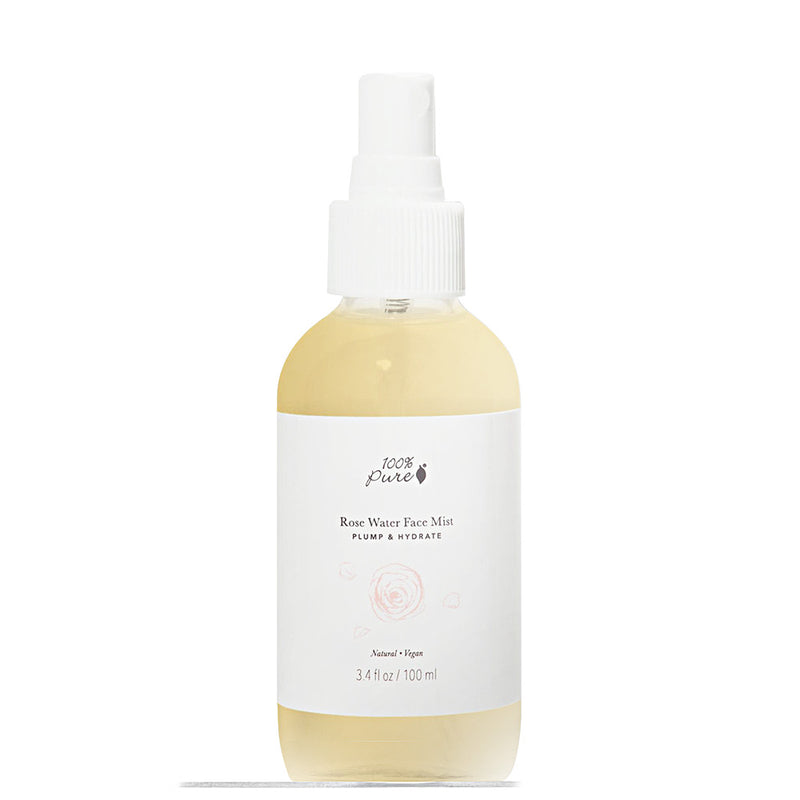 Rose Water Face Mist 3.4 oz by 100% Pure at Petit Vour