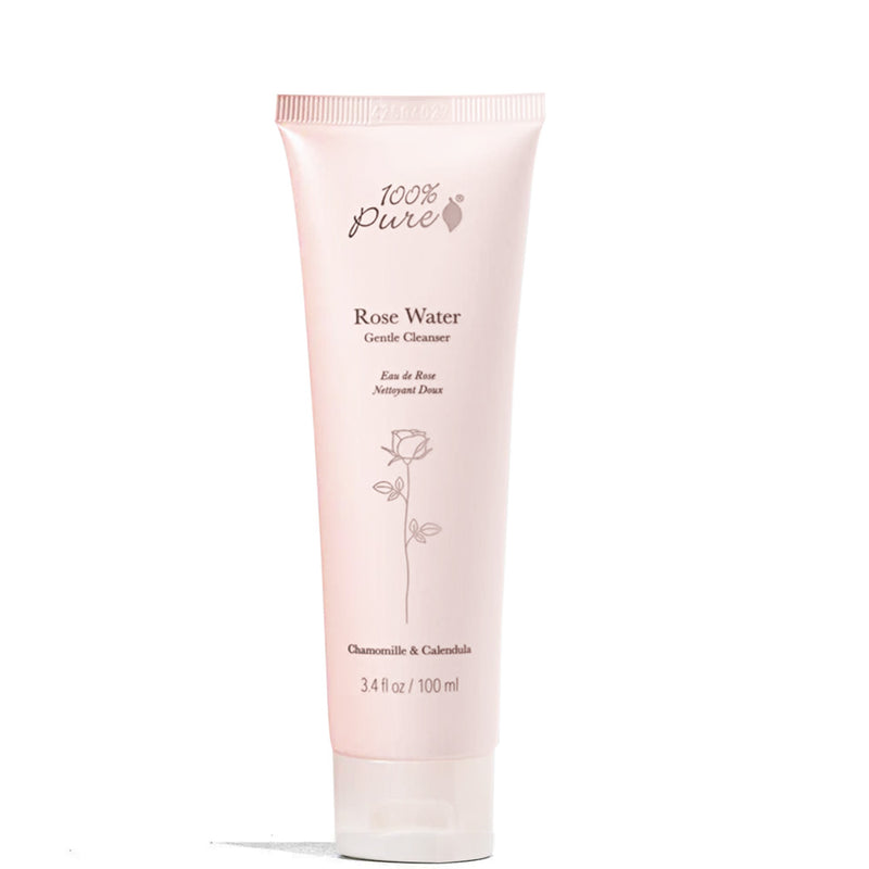 Rose Water Gentle Cleanser by 100% Pure at Petit Vour