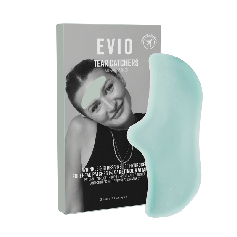 Tear Catchers Wrinkle & Stress-Relief Hydrogel Forehead Patches by EVIO at Petit Vour